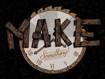 Make Something - Final apparel custom handmade label lettering script type typography vintage