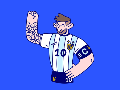 Argentina captain 2022 adidas argentina captain character cup design football illustration man messi player soccer ten vector world