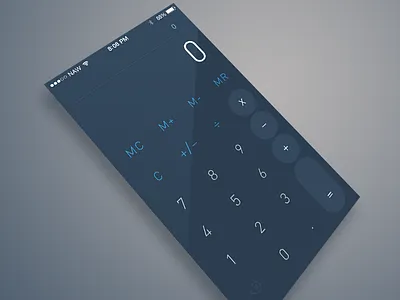 Flat Calculator calculator flat ui sketch app trendy nerd