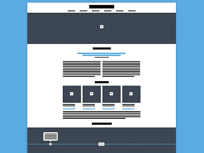 'Who We Are' Wireframe design images img screenshot thumbnails timeline ui user interface ux web website wireframe