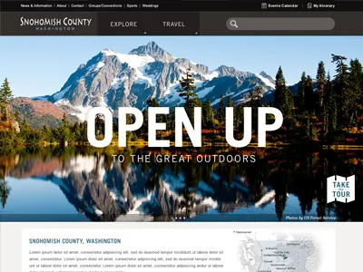 Snohomish County client coast comp design outdoors site snohomish county washington web west
