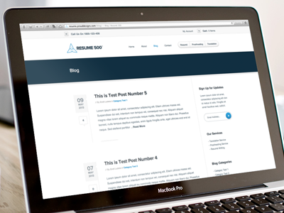 Blog & Sidebar articles blog blog posts listings meta posts sidebar subscribe web design website widgets wordpress