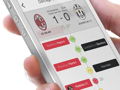 Football IOS7 app apple football ios7 iphone milan ui ux