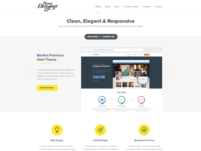 Theme Designer Preview clean design minimal modern simple theme theme designer ui design uiux ux web design