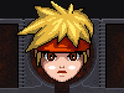 Hud face avatar game hud interface ios ipad iphone ipod old school pixel art retro ui