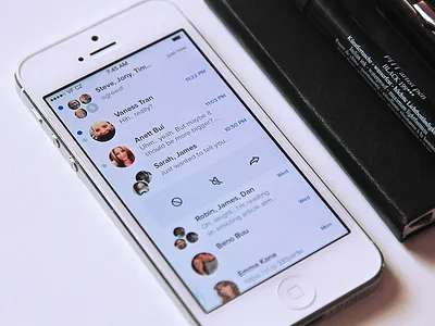 Chat Concept 1 app chat clean interface messages ui