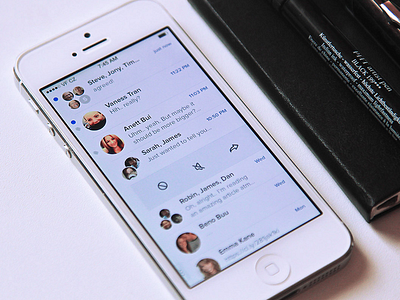 Chat Concept 1 app chat clean interface messages ui