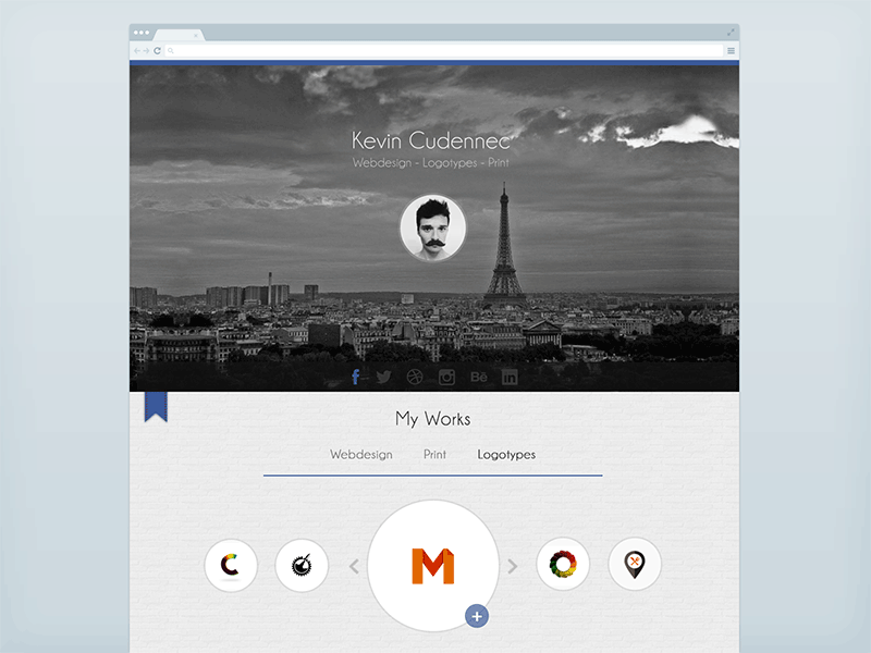 Social portfolio concept colors design logo logotypes mustache network paris portfolio rocketdesign social webdesign website