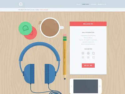 designbrief.me design brief hot ship illustration ui ux