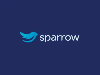 Sparrow Organizing Software alexander alexwende branding logo logodesign minimal sparrow typography wende wordmark