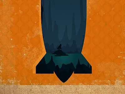 Led Zeppelin Poster for Dad cave digital gollum illustration illustrator led zeppelin lord of the rings noise poster texture