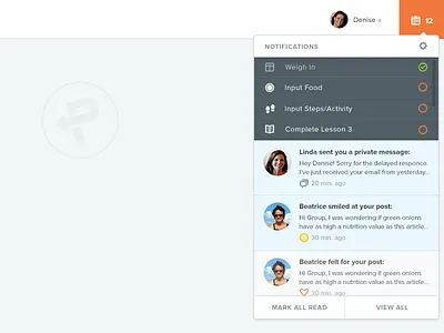 Taskifications color design icons information notifications prevent product ui ux web wip
