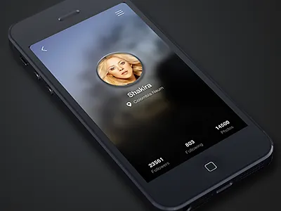 User app avatar interface ios iphone page ui user