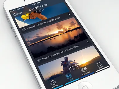 iOS7 Practice - GoPro flat gopro ios7 iphone