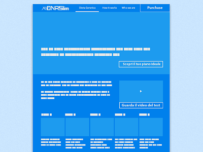 dietagenetica.it - Wireframe Home Page art direction domenico di donna domenico marco di donna interface ui user experience user interface ux uxui web design wireframe