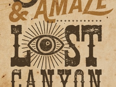 camp type camp eye illusion magic shine stamp texture type wood