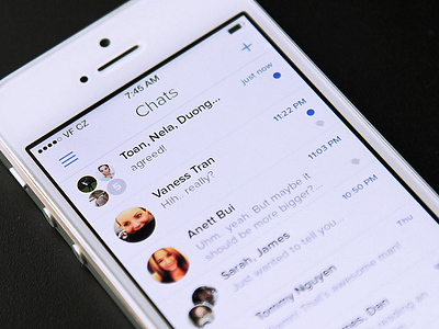 Chat Concept 2 app chat clean interface messages ui