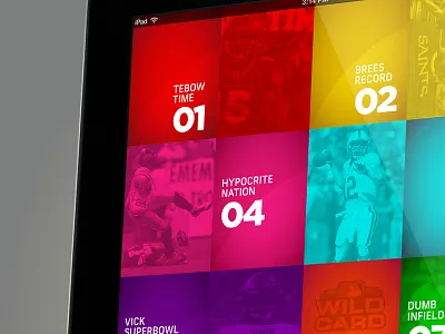 NBC Sports Network BEADLE MANNIA TV Show app interface ipad sport sports tv ui usa ux