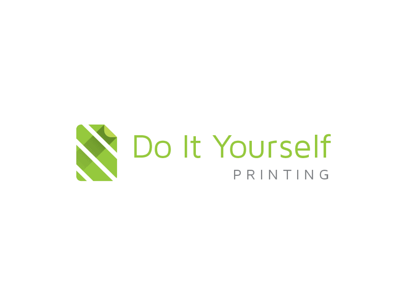 D.I.Y. Printing cmyk hexagon logo long shadow printing