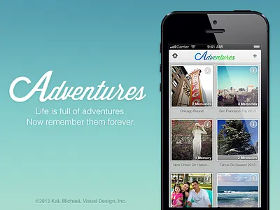 Adventures for iPhone adventures design evernote iphone travel ui ux