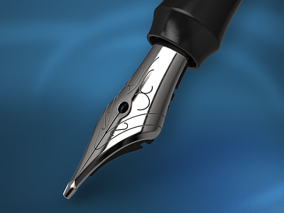 Fountain Pen 3d fountain pen ink pen