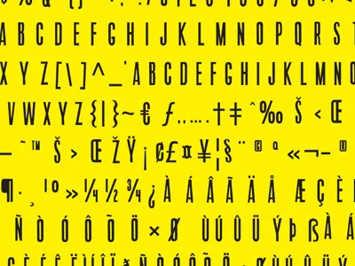 FOUNDFONT™ Priest Condensed Full Set fonts vintage font vintage typography