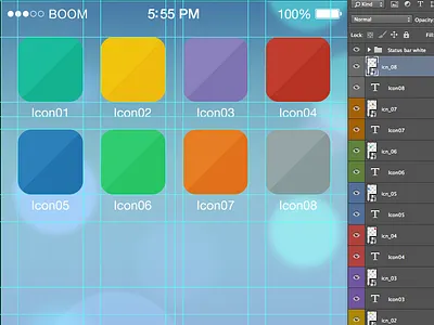 Icon iOS7 tool grid flat icon ios7 photoshop psd tool ui