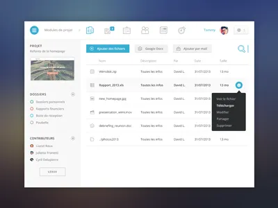 Wimi WebApp V2 buttons clean dropdown flat font icons simple ui webapp wimi