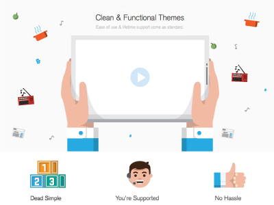 Illustrations icons illustration website