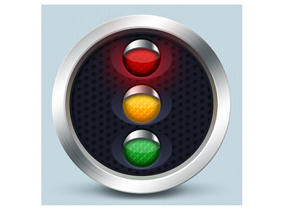 Traffic lights icon - Czech Point System android app design graphic green icon illustration ios lights mobile red traffic