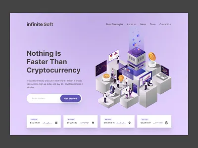 Blockchain And Crypto Web Header best blockchain clean crypto currency design design agency graphic design header hero header landing page minimal product ui ui design ui ux ux ux design web design website