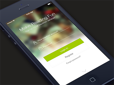 Login app button ios login sign ui