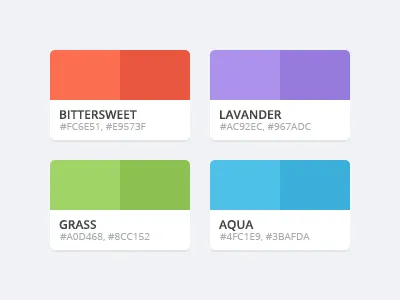 Flattastic Pro Color Palette color color palette colors flat palette psd ui ui kit