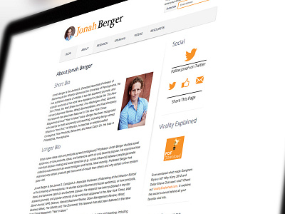 JonahBerger.com Blog Home