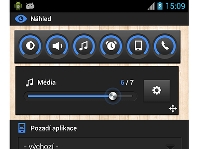 Color settings UI/UX - Smart Volume Control android color control design graphic icon interface mobile settings ui user ux