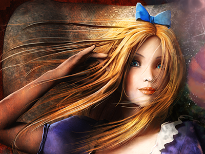 Alice In Wonderland alice cheshire cat comic art fantasy art illustration painting pinup storybook wonderland