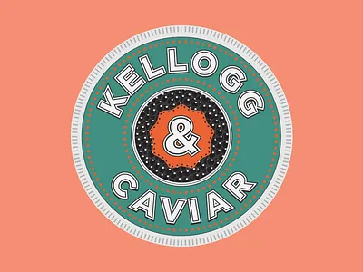 Kellogg & Caviar Logo caviar green logo orange