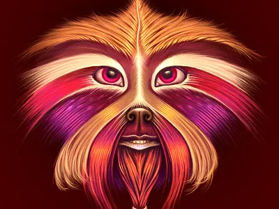 Monkey illustration startup branding