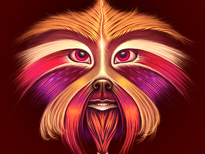 Monkey illustration startup branding