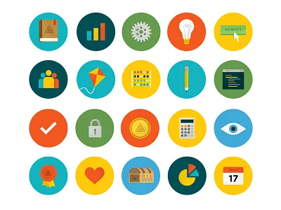 More Icons book calculator cog coin eye heart icons kite lightbulb pencil submit