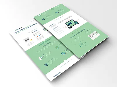 Landing Page clean events flat identity minimalist varela round