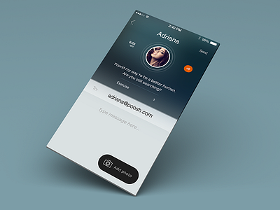 Messaging IOS7 account button email flat gradient metro popup profile send ui user ux