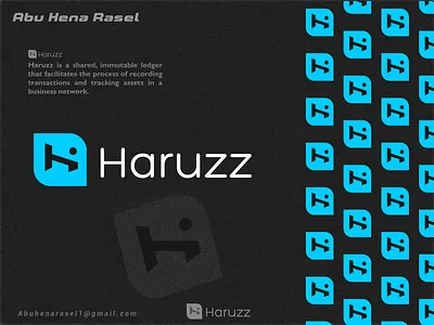 Haruzz Branding Logo Design Identity brand identity brand redesign branding branding design h logo hire for freelancer hire for logo designer logo logo design logodesigner logotype looking logo minimal logo minimalist logo mobile apps modern logo networking redesign software logo symbol