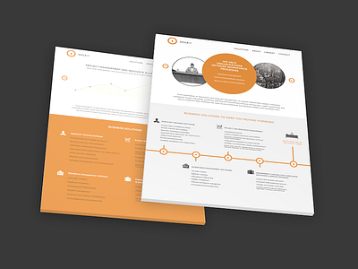 Corporate Website Homepage business corporate design homepage orange web