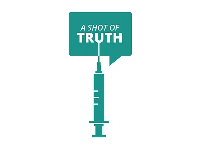 A Shot of Truth Logo bold branding design health health industry logo moms non profit serious