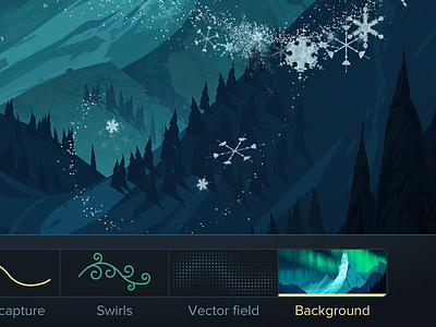 Segmented control app disneyanimated ios7 ipad ui