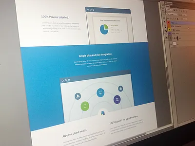 Solutions / WIP blue clean flat green homepage light minimal white wip