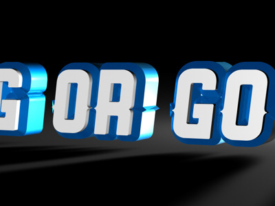 3D Type Experiment 3d type bold lighting typography