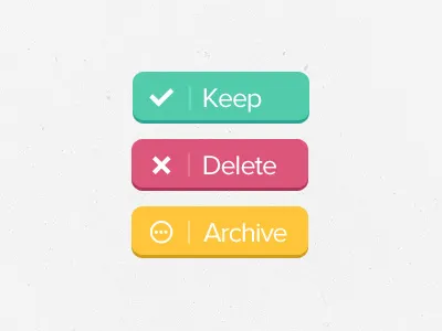 Buttons [FREEBIE] archive buttons delete free freebie keep save