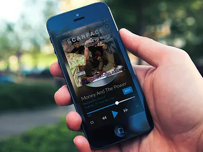 Music flat hiphop iphone music player